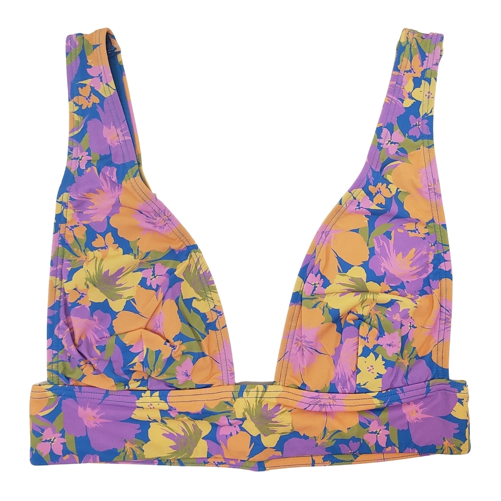 BILLABONG Bikini Top Women Beat the Heat Remi Plunge NWT